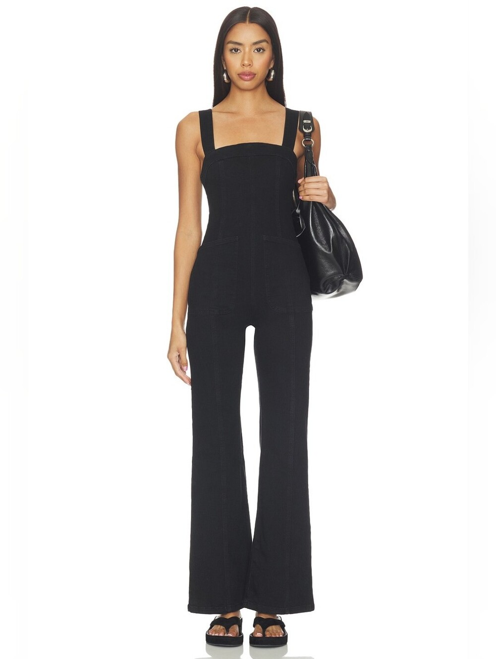 NWOT Free People Suns Out Bootcut Jumpsuit Sz XL